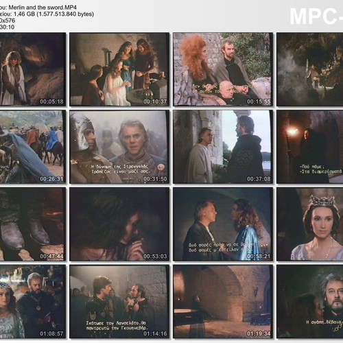 Merlin and the Sword 1985 VHS used with Greek subtitles