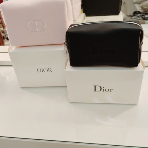 Dior Beauty cosmetic bags set of two new, pink and black