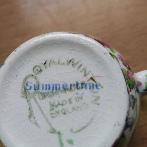 Miniature milk jug from fine English porcelain