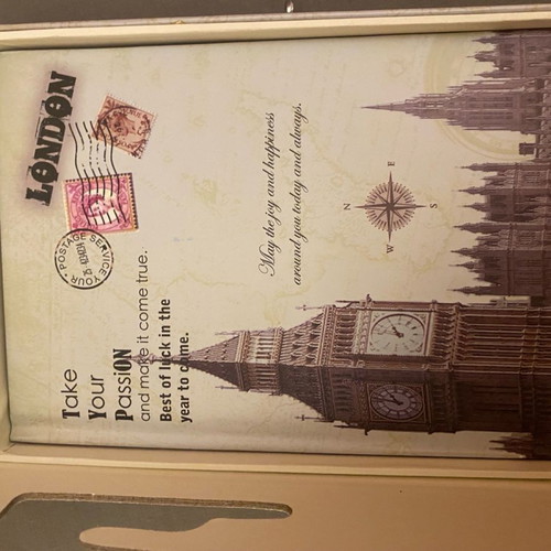 Agenda with box and lock new, blank