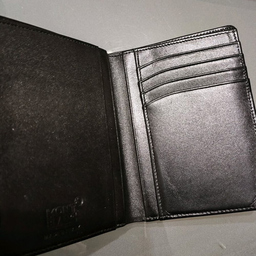 Montblanc wallet unused, black