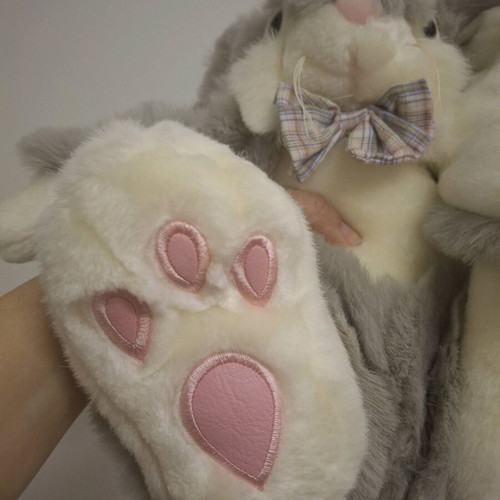 Large Bunny Rabbit Vintage Plush Toy by KEEL New