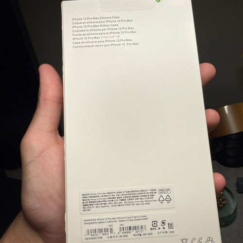 Apple Silicone Case for iPhone 12 Pro Max new Cyprus Green