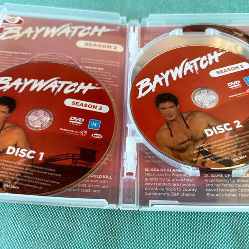 Baywatch Season 1 & 2 DVD like new, 12 DVDs without subtitles