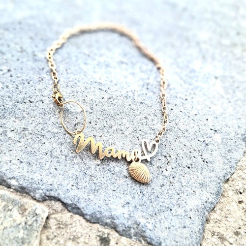 Parfois Mama stainless steel bracelet, gold tone