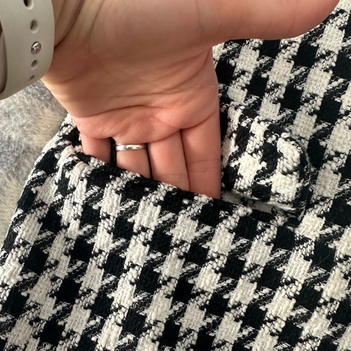 Stradivarius Blazer like new with classic houndstooth print