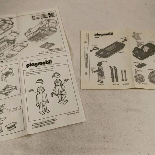 Playmobil manual vintage used