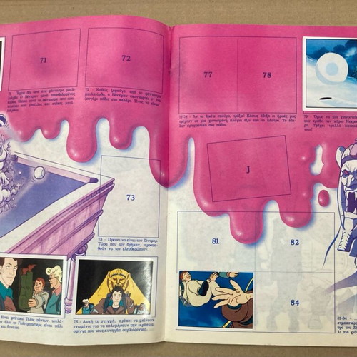Panini 1988 The Real Ghostbusters Sticker Album used, 67 of 241 completed