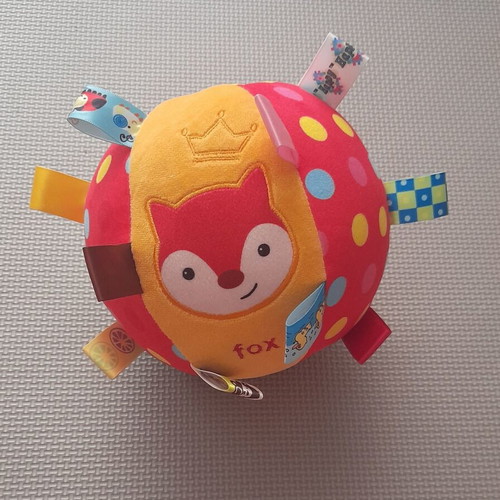 Soft Ball Rattle Lazarid Fox and Spiral Activity Hanging Toy new
