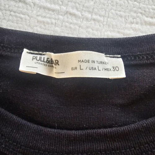 Pull & Bear crop t-shirt set used, sizes M and L, cotton