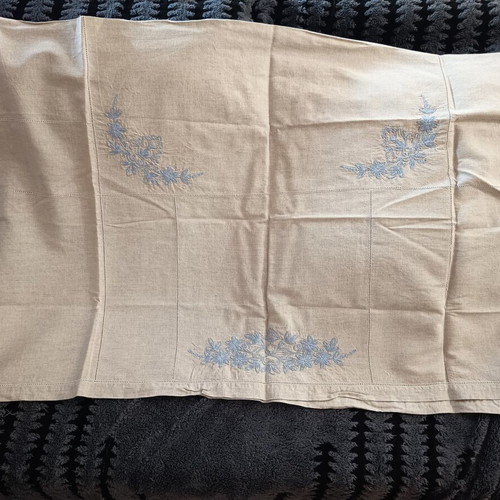 Large handmade tablecloth