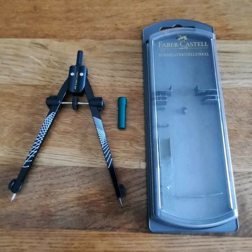 Γεωμετρικός διαβήτης Faber Castell μεταχειρισμένος, κωδ. 174488