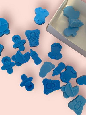 Wax melts It's a boy! handmade 50gr with cookie scent in white box new
