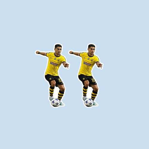 Petros Mantalos AEK stickers made to order, set of 2