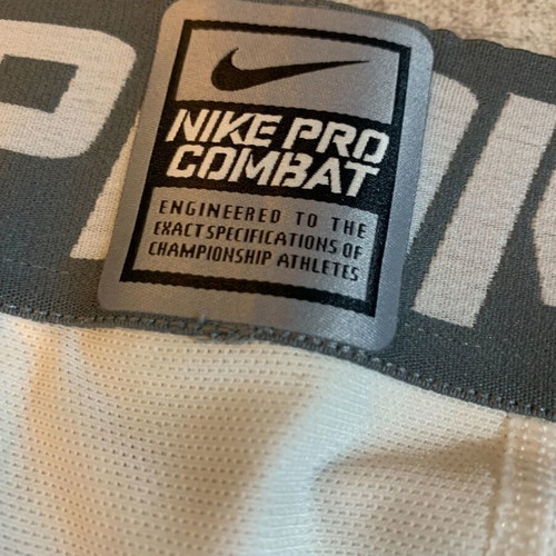 Nike Pro Combat Tight men's XL like new, white and gray