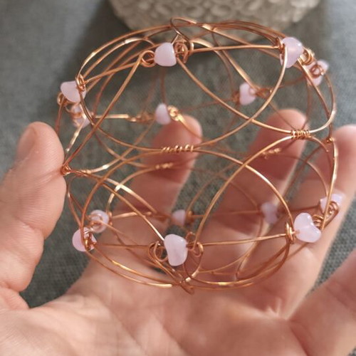 3D Wire Mandala bracelet made to order