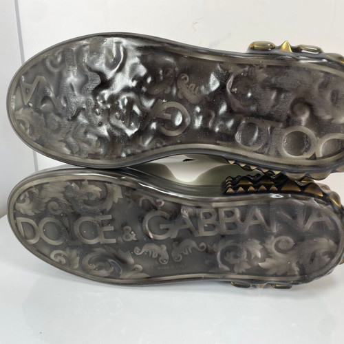 Dolce & Gabbana Portofino Crystal Stud sneakers size 40 like new, white