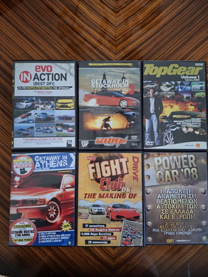 Car DVDs, set of 6