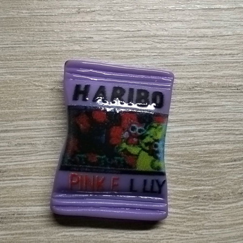 Haribo gummy bear miniatures new, set of 7 epoxy resin figures
