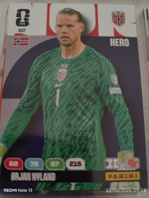 Panini Adrenalyn XL FIFA World Cup 2026 sticker used