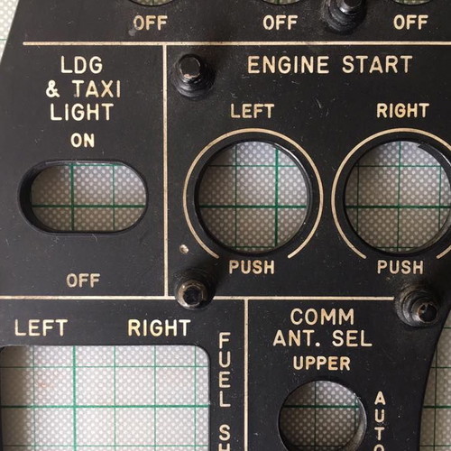Northrop F-5 Greek instrument panel section used