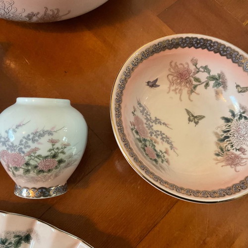 Japanese porcelain set 6 pcs St Michael Kyoto design in almost like new condition