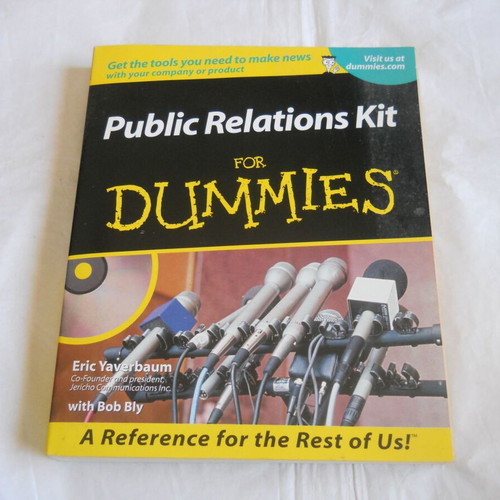Public Relations Kit For Dummies book and CD like new