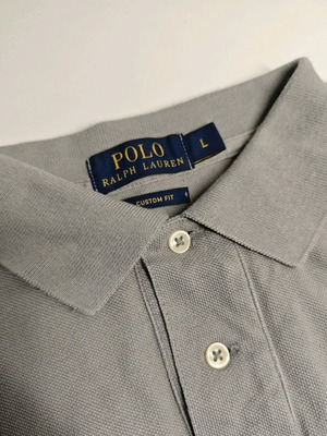 Ralph Lauren polo καινούργιο, μέγεθος Large, γκρι-πράσινο με λογότυπο big pony