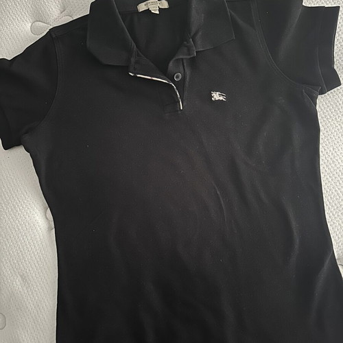 Burberry vintage black polo shirt like new, size S