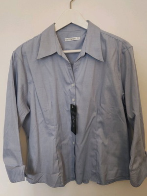 Kustom Kit women's shirt turquoise new without sleeve buttons