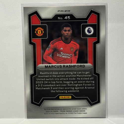 Panini Prizm EPL Marcus Rashford 2023-24 Pink Mosaic Card new