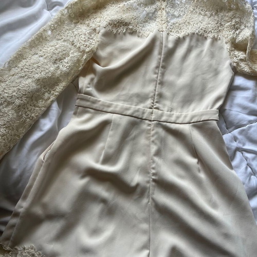 Zimmerman lace romper like new, beige, size XS