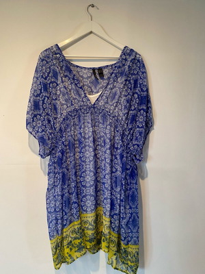 Φόρεμα boho Mango μπλε σαν καινούργιο, μέγεθος M