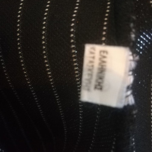Black elastic pants used, Greek made, size 1