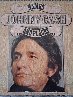 Johnny Cash Names and Places LP used, country