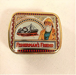 Fisherman's friend μεταλλικο κουτι συλλεκτικο για καπνό, δολωμα ή καραμελες