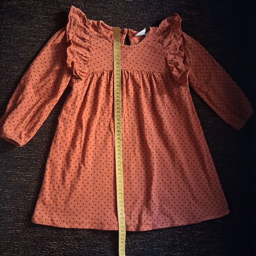 Zara dress for girl 4-5 years, brick red