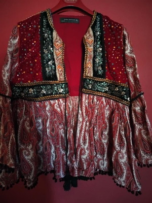 Zara Boho blouse new, size L 40 12