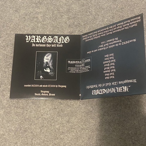 Vargsang / Armaggedon 7" vinyl - In Darkness They Will Bleed, limited edition