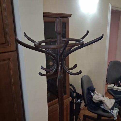 Viennese coat rack made of solid beech wood