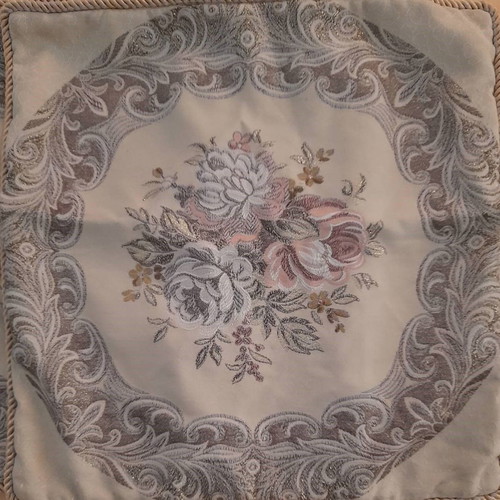 Three embroidered sofa pillowcases