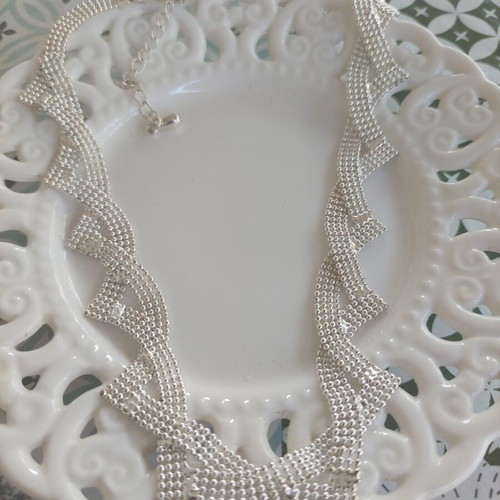 Marks & Spencer silver necklace, shiny