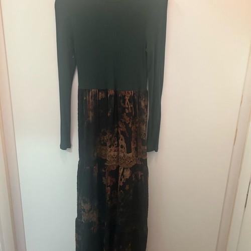 Desigual Long Dress Like New, Green