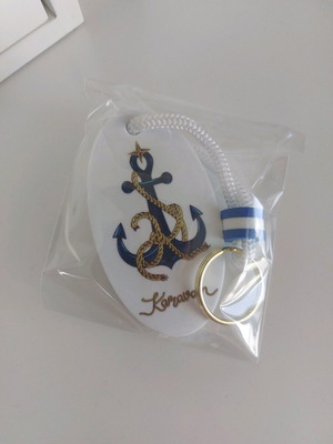 Karavan anchor keychain nautical new