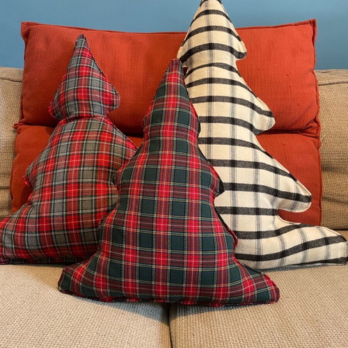 Set of 3 Handmade Christmas Pillows New