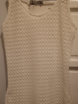 Knitted blouse white, size XL, like new