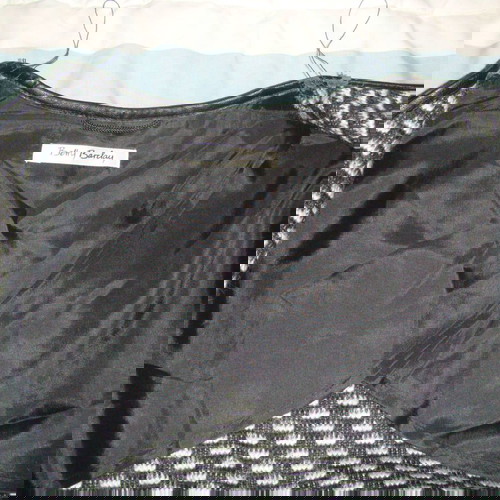 Ελαφρύ παλτό καινούργιο Νο46 Betty Barclay σε μαύρο και λευκό