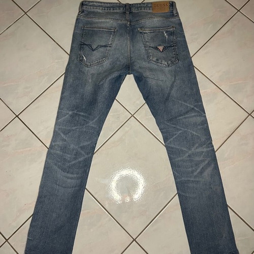 Guess men's jeans used, size Large, blue