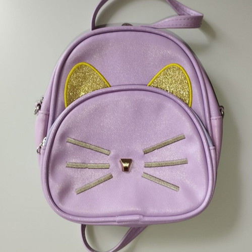 Purple backpack with two compartments like new