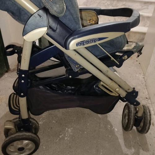Peg Perego Pliko P3 stroller used with umbrella fold